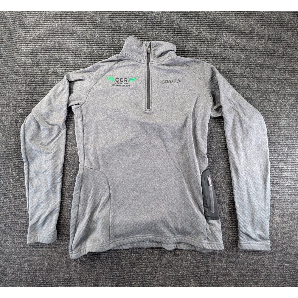 Craft OCR World Championships Athletic Running Top Women Small Gray Quarter Zip